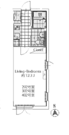 ラピス青山 2F1 間取り図