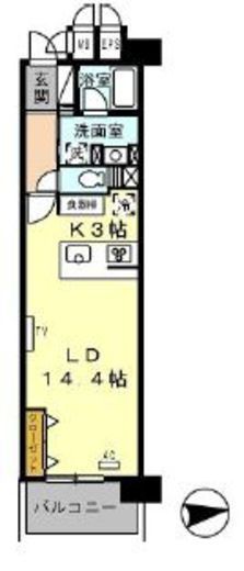 ロイヤルパークス西新井 326 間取り図