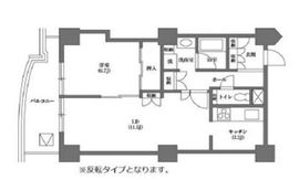 文京グリーンコートビュータワー本駒込 B1902 間取り図