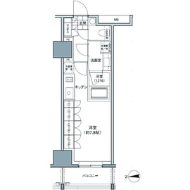 パークハビオ東中野 306 間取り図