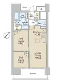 シティタワー駒沢大学ステーションコート 9階 間取り図