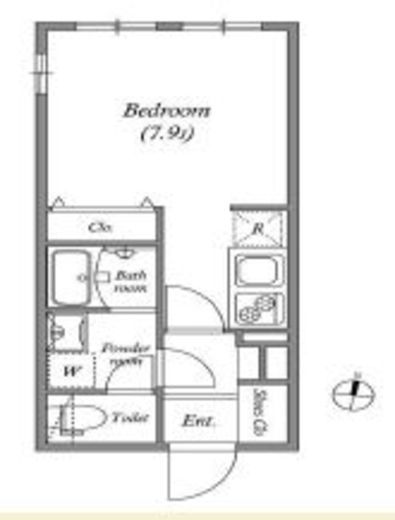 リーガランド小山 202 間取り図