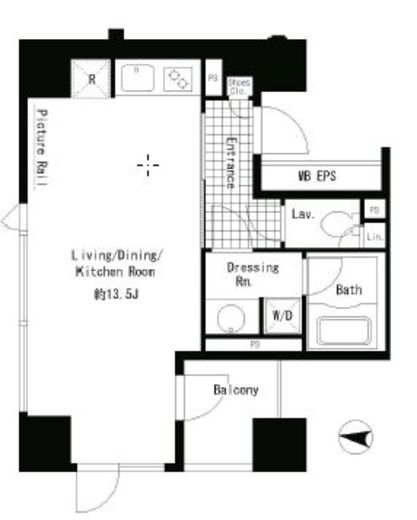 パークアクシス渋谷神南 404 間取り図