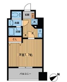 プライムアーバン門前仲町 506 間取り図