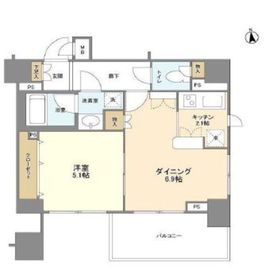 ネオマイム三田 8階 間取り図