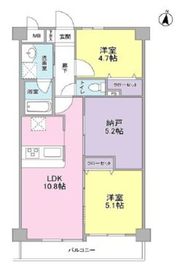 ボヌール都立大学弐番館 304 間取り図