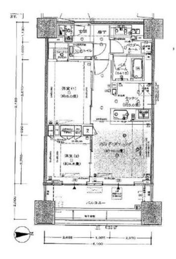 シティタワー銀座東 10階 間取り図