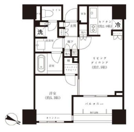 パークホームズ中野南台ステーションテラス 3階 間取り図