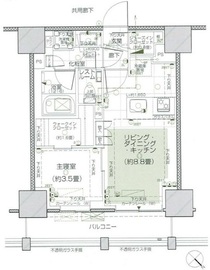 ピアース赤坂 4階 間取り図