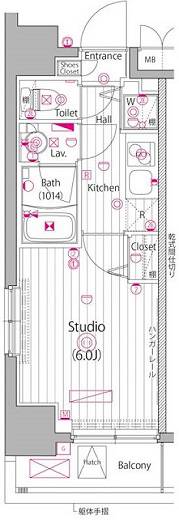 ガーラ・プレシャス代々木北参道 4階 間取り図