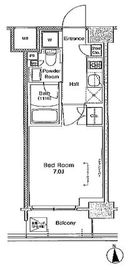 プラウドフラット南品川 207 間取り図