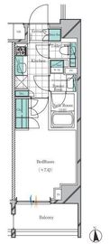 ベルテラス早稲田 403 間取り図