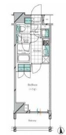 ベルテラス早稲田 801 間取り図