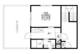 ライブカーサ品川御殿山 401 間取り図