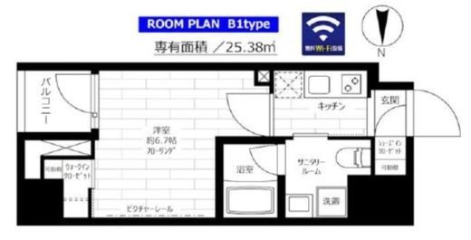 グランドコンシェルジュ蔵前 11階 間取り図
