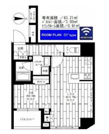 グランドコンシェルジュ蔵前 403 間取り図