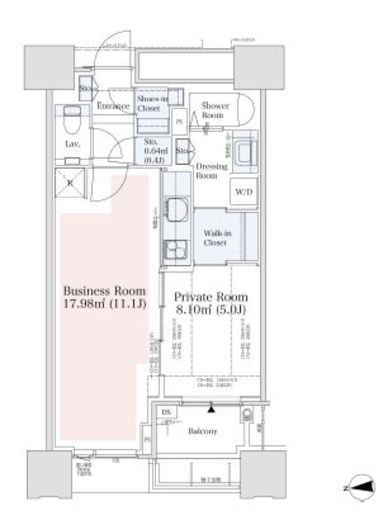 ドゥ・トゥール 46階 間取り図