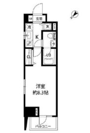 ルクレ日本橋馬喰町 506 間取り図