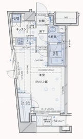 パレステュディオ神楽坂シティタワー 4階 間取り図