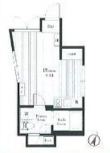 ルーナクレシェンテ神楽坂 301 間取り図