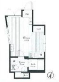 ルーナクレシェンテ神楽坂 301 間取り図