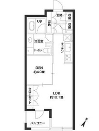 パークキューブ銀座イースト 1006 間取り図