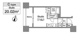 プライマル笹塚 1202 間取り図