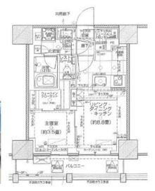 ピアース赤坂 7階 間取り図