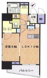 パークリュクス白金高輪 11階 間取り図