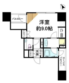 シティハウス中目黒ステーションコート 8階 間取り図