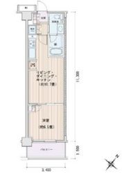 エスティメゾン豊洲レジデンス E426 間取り図