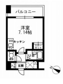 レジディア三越前 603 間取り図