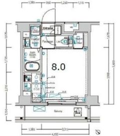 ジーベック押上2 202 間取り図