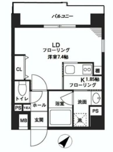 レジデンスみその 201 間取り図