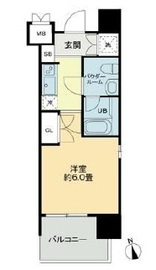 レジディア新宿御苑 204 間取り図