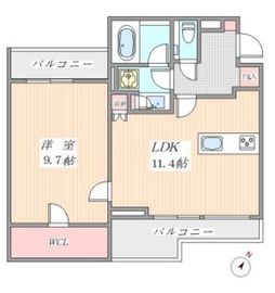 ロイヤルシーズン西麻布 3階 間取り図