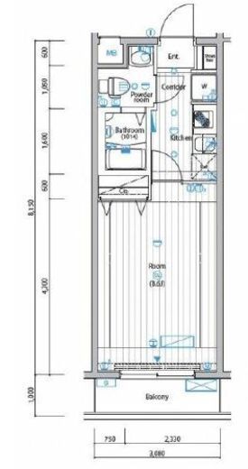シーネクス千代田岩本町 6階 間取り図