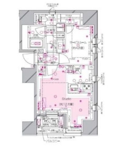 ピアース銀座8丁目 11階 間取り図