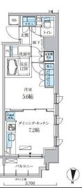 パークアクシス両国馬車通り 701 間取り図