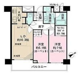 渋谷アインス 7階 間取り図