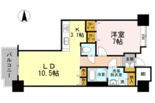 品川シーサイドビュータワー1 816 間取り図