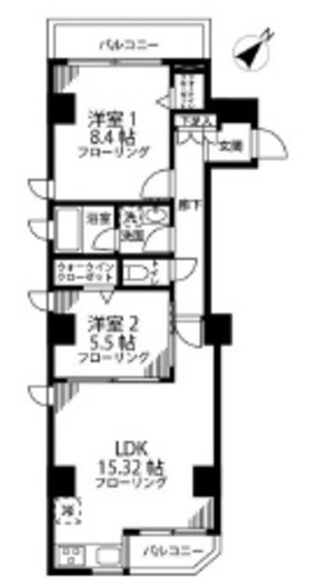 海水館 201 間取り図