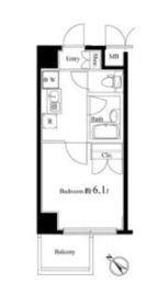 ヴェルトウォーターフロント 8階 間取り図