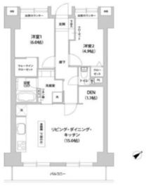 アウルコート南池袋 804 間取り図