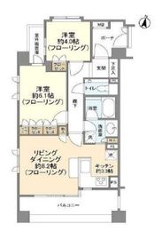 ヴィニーチェ桜新町 3階 間取り図