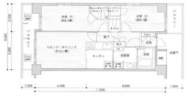 プライムアーバン目黒リバーフロント 1103 間取り図
