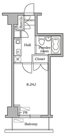 ハイリーフ芝大門 602 間取り図