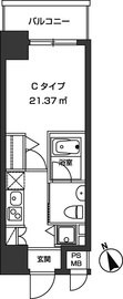 レジディア虎ノ門 1302 間取り図