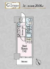 プライムメゾン板橋 507 間取り図