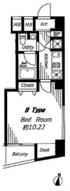 ビバリーホームズ麻布十番 302 間取り図